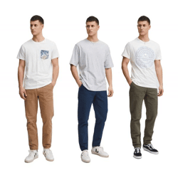 klassische BLEND Herren Hose mit Reißverschluss Baumwoll-Hose Freizeithose 20715567 in Braun, Blau oder Grün