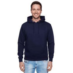 Bequemer Kapuzen-Pullover für Herren in Regular Fit-Passform Hoodie Sweater 19161 Blau