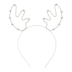 Haarreif Weihnachten Rentiergeweih, silber