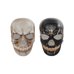 Totenkopf Maske mit beweglichem Kiefer 3/s