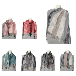 Pashmina Schal Cashew 6/s