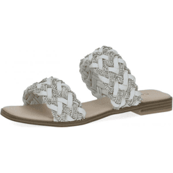 Modische CAPRICE Pantoletten Schlupfschuhe für Damen 9-9-27103-20 167 Weiß