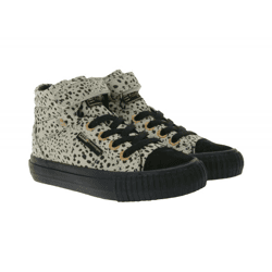 BRITISH KNIGHTS Dee Kinder Mid-Top Sneaker mit Punkten Mädchen und Jungen Schnür-Schuhe mit verstärktem Zehenbereich B48-3728C-01 Beige/