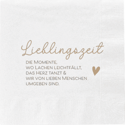 Servietten Lieblingszeit, 20er Pack