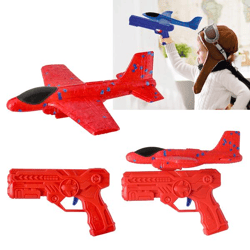 Wurfgleiter Flieger mit Katapult, 4/s, ca.15cmB