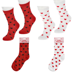 Damensocken Herz, 2/s