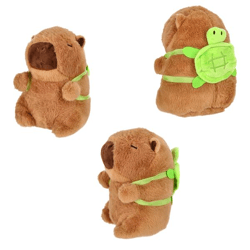 Capybara Plüschtier mit Schildkröte, S, ca. 22cmH