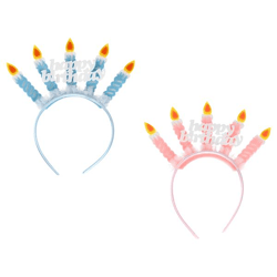 Haarreif Happy Birthday, Filz, 2/s, ca 23cmH