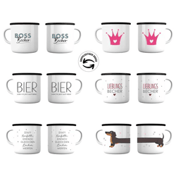 Becher Metall mit Henkel, All Year, 6/s
