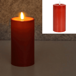 LED Kerze, Kos, rot, Outdoor, L, ca. 15cmH