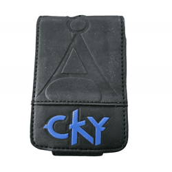 CKY US-amerikanische Rockband MP3-Player-Hülle mit Klettverschluss iPod-Player 11x7x1,5 cm MP3-Schutz Schwarz