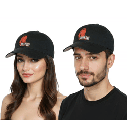 Green Day Unisex Punkrock-Band Baumwoll-Cap Flex-Cap mit Granaten-Logo TC102229GRN Schwarz