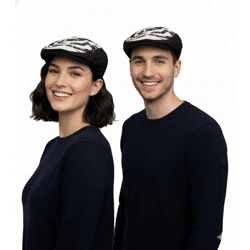 Misfits Unisex Punkband Schiebermütze stylische Alltags-Mütze mit Totenkopf-Motiv Fan-Artikel Schwarz/Weiß