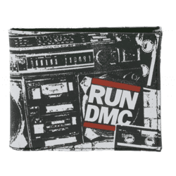 RUN DMC Stylish Band Wallet with Eye-Catching Gothic-Style Design LW112063DMC Black/Red/White