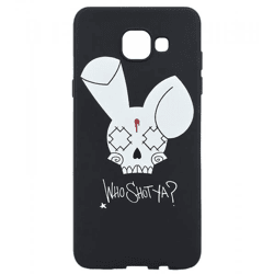 WHO SHOT YA? Bunny Logo Samsung Phone Case, Black, A5 2016/A510