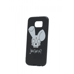 WHO SHOT YA? Bunny Logo Samsung Phone Case, Black, A7 2016/A710