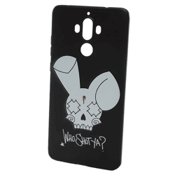 WHO SHOT YA? Bunny Logo Huawei Phone Case, Black, MATE 9