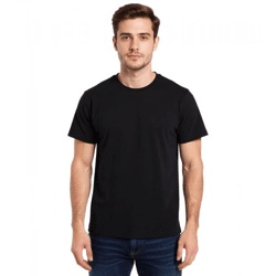 European League Of Football Blanko T-Shirts tiefschwarz