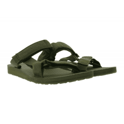 TEVA Original Universal Herren und Damen Trekking-Sandale nachhaltige Sommer-Sandale mit EVA-Zwischensohle Outdoor-Sandale 1124047 Olivgrün