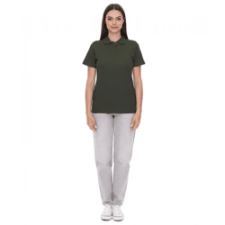 ELEVATE Helios Damen Polo-Shirt Baumwolle Polo-Hemd Pique-Strick 180 g/m² 3810770 Army Dunkel-Grün