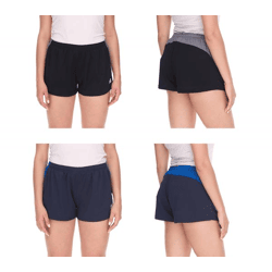 Outfitter OCEAN FABRICS Fitness-Shorts für Damen nachhaltige Sport-Hose Tahi Training OUT-W-1025-OTW in Navy/Blau oder Schwarz/Grau