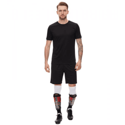 masita TEXAS Schienbeinschoner für Fußball mit Klettverschluss und EVA-Stoßdämpfer 7101 Schwarz/Rot/Weiß