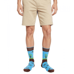 1 Paar Moustard Duckhunt Baumwoll-Socken mit Enten und Natur-Print gemusterte lange Strümpfe 22S-DUCK Blau/Grün/Braun