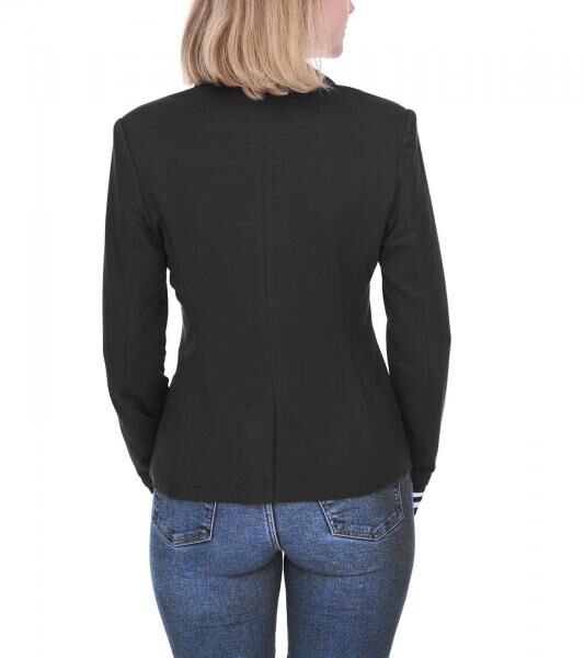 AjC Blazer Damen Business-Jacke mit Ein-Knopf-Verschluss Blazer Anzug-Jacke 71618907 Schwarz