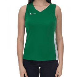 NIKE Team Fitness Damen Tank-Top mit DryFit Sport-Shirt Trainings-Shirt NT0211-302 Grün/Weiß