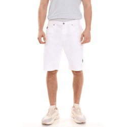 U.S. POLO ASSN. Abel Herren Chino-Shorts nachhaltige Baumwoll-Bermuda Große Größe 157 59799 52940 401 Weiß