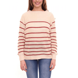 Tamaris Damen Strick-Pullover locker gewebter Rundhals-Sweater im Oversize-Stil 92878532 Beige