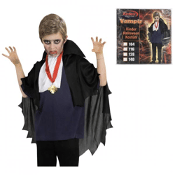 Vampir-Kostüm für Kinder, 3er-Set, verschiedene Farben