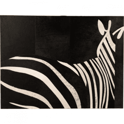 J-Line Wall Decor, Zebra Leather, 120 x 90 cm