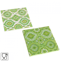 Boltze Untersetzer Portofino grün 18 cm, 2er-Set, sortiert