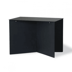 HKliving Beistelltisch rechteckig schwarz 55 cm