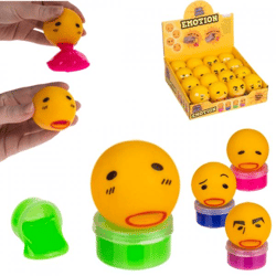 Emoji „Staubsauger aus heiterem Himmel“, 6,5 cm, 4er-Set, sortiert