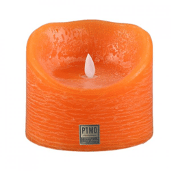 PTMD LED stompkaars op batterij XL oranje 12,5 x 10 cm