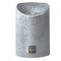 PTMD LED stompkaars op batterij L zilverkleurig 10 x 15 cm