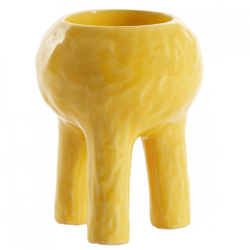 Light & Living theelichthouder Katni geel 15,5 cm