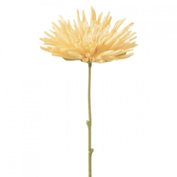 J-Line Kunstblume Chrysantheme hellgelb 60 cm