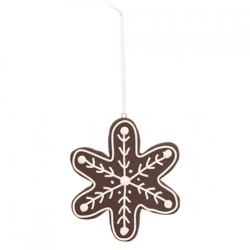 Weihnachts-Anhänger Schneeflocke Candy 10 cm