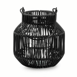 Laterne Maren Metall schwarz 18,5 cm