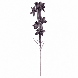 Künstlicher Zweig Schaumstoff bordeaux 100 cm
