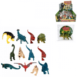 DinoWorld Dinosaurier Figur 8 cm 12 Stück sortiert