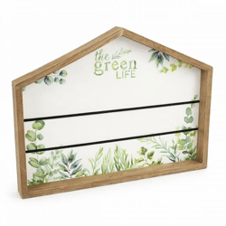 Memo bord kaarthouder huis Green Life 32 cm