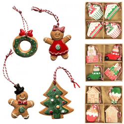 Home Accents Weihnachtsanhänger 6 cm, 6er-Set in verschiedenen Farben (4 Stück)