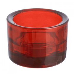 (R) Spaas Teelichthalter rot 8,5 cm.