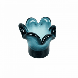 Dekocandle Teelichthalter Blume blau 10 cm