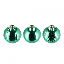 Vase Weihnachtskugel grün 15 cm 3 Stück sortiert