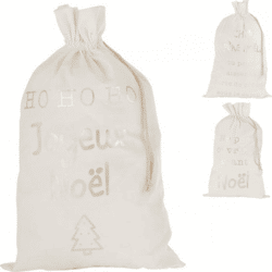 J-Line tas kerst Frans 80 cm 3 assorti